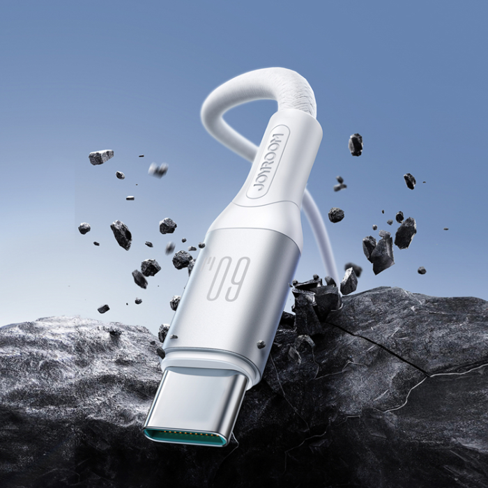 Joyroom - Joyroom USB-C till USB-C kabel 60W 2m Flash Series - Vit