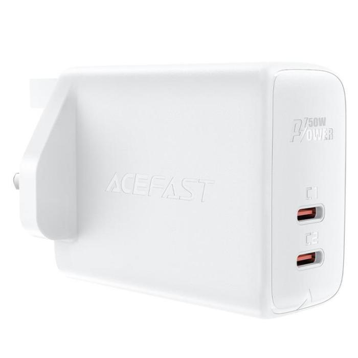 Acefast - Acefast UK Väggladdare 2x USB Typ-C 50W - Vit