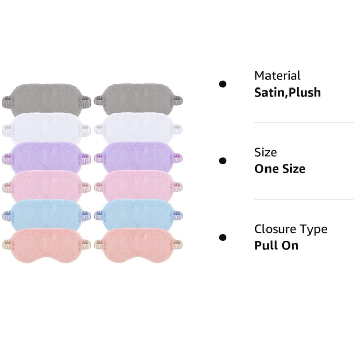 A-One Brand - Bekväm Furry Sovmask/Ögonmask - Rosa