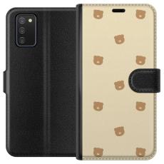 iSecrets - Pl&aring;nboksfodral till Samsung Galaxy A02s med Bj&ouml;rnm&ouml;nster