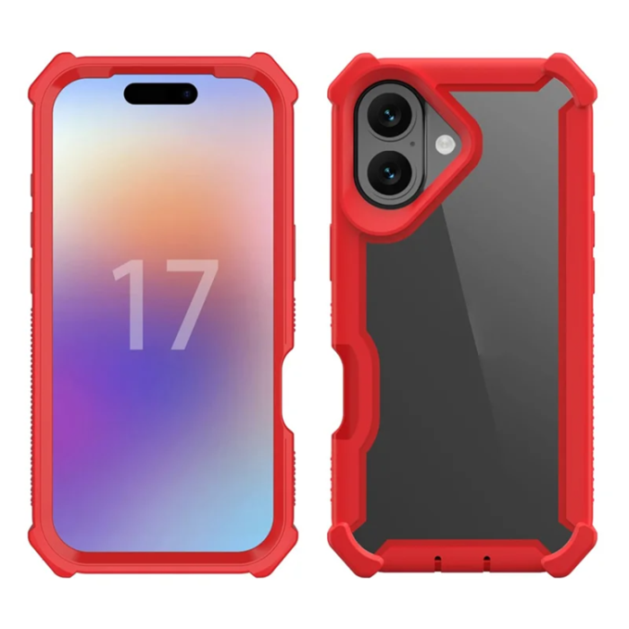 A-One Brand - iPhone 17 Mobilskal TPU + PC Shockproof - Röd