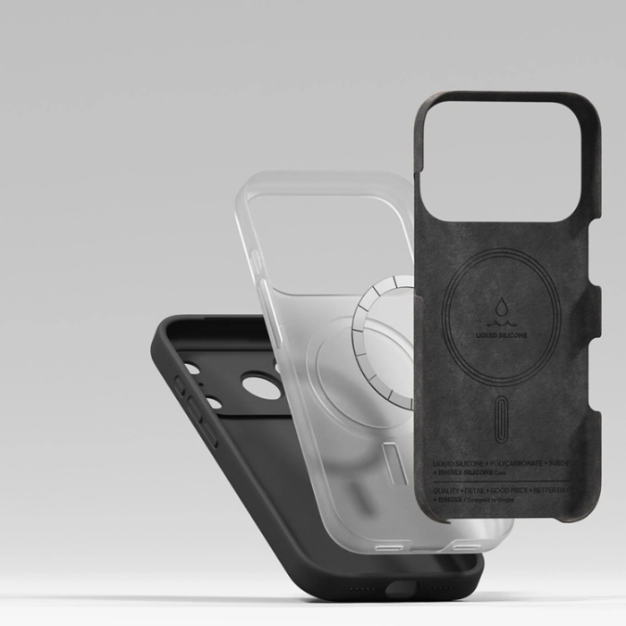 Ringke - Ringke iPhone 17 Pro Mobilskal Magsafe Magnetic Silikon - Svart