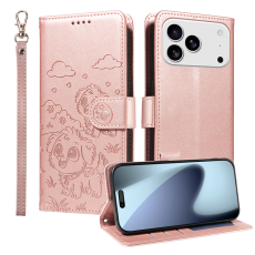A-One Brand - iPhone 17 Pro Plånboksfodral RFID med handledsrem - Rosa