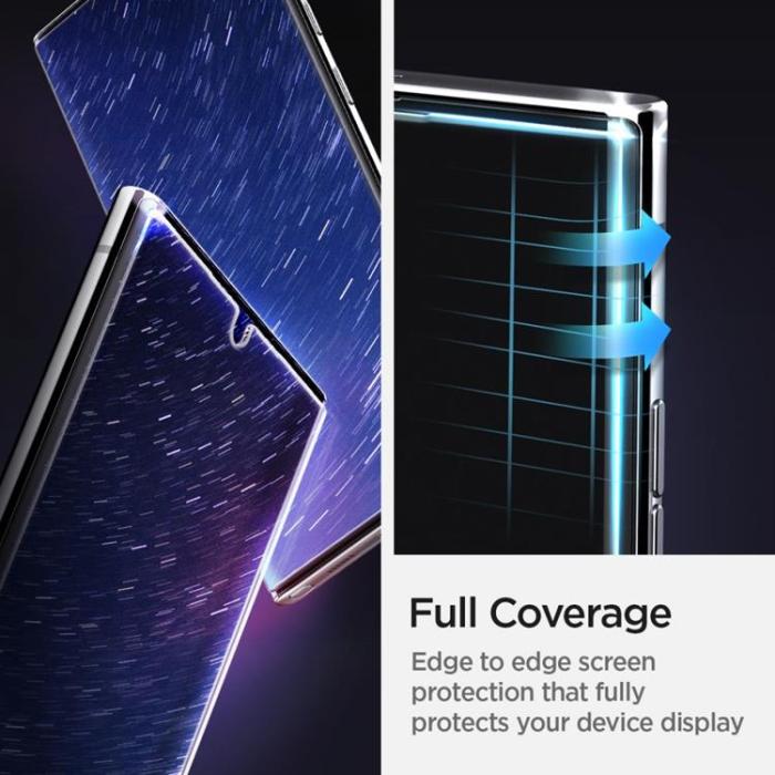 UTGATT1 - Spigen Härdat glas Platinum Galaxy S22 Ultra - Transparent