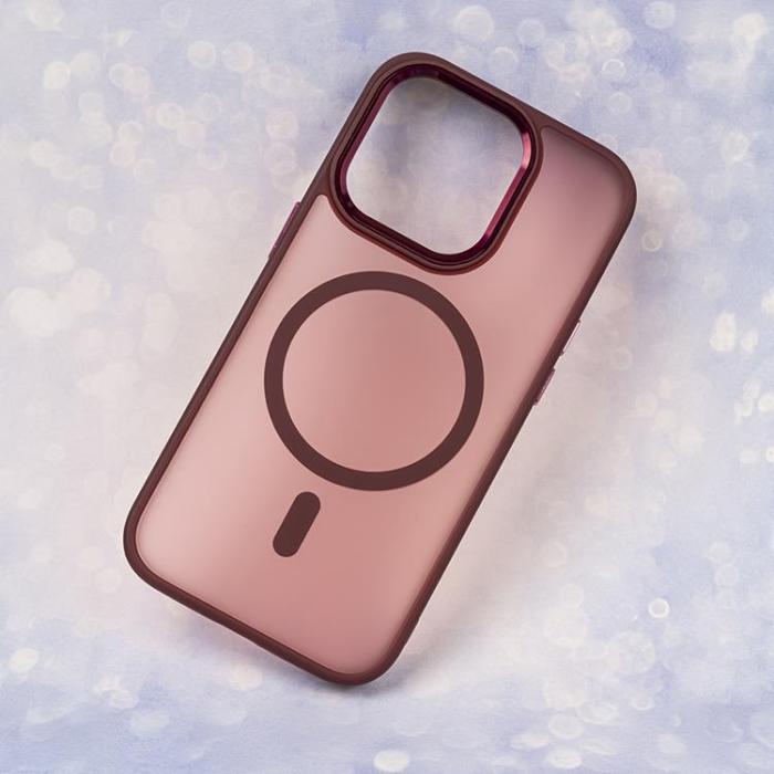 OEM - iPhone 16 Mobilskal MagSafe Frozen - Röd