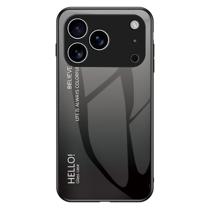 A-One Brand - iPhone 17 Pro Max Mobilskal Anti-Scratch - Gradient Svart/Grå