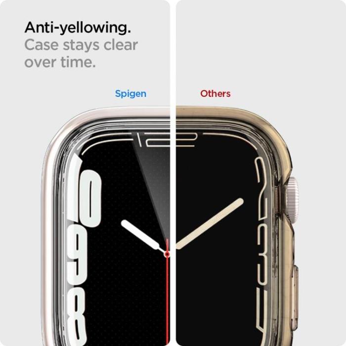 Spigen - Spigen Apple Watch 7/8/9 (41mm) Skal Ultra Hybrid - Clear