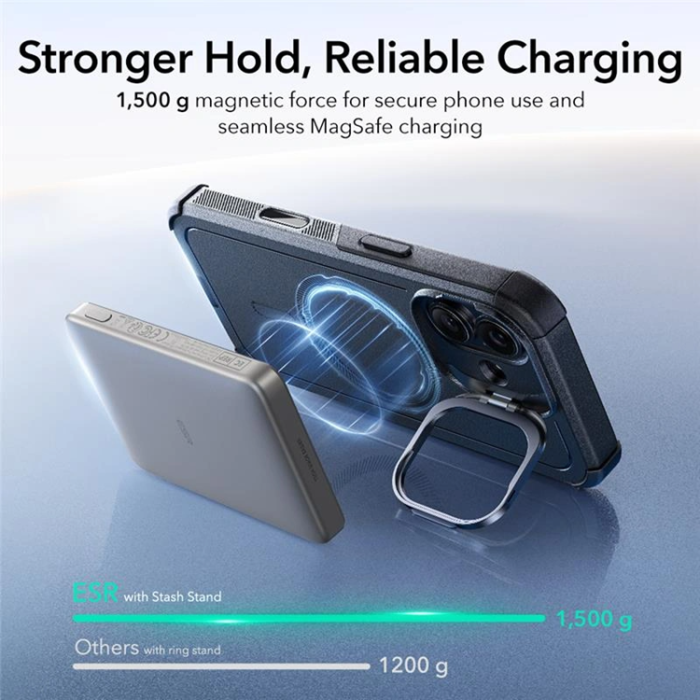 ESR - ESR iPhone 17 Mobilskal Magsafe Kickstand Cyber - Svart