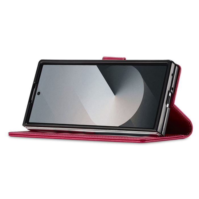 LC.imeeke - Lc.Imeeke Galaxy Z Fold 7 Plånboksfodral Calf Läder - Rosa
