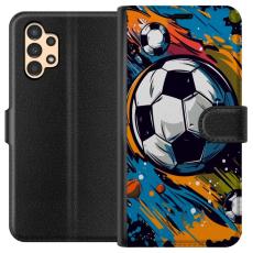 iSecrets - Pl&aring;nboksfodral till Samsung Galaxy A13 med Fotbollar