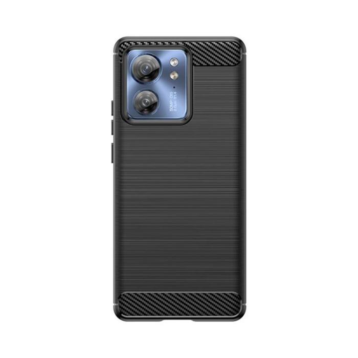 OEM - Motorola Edge 40 Mobilskal Carbon Silikon - Svart