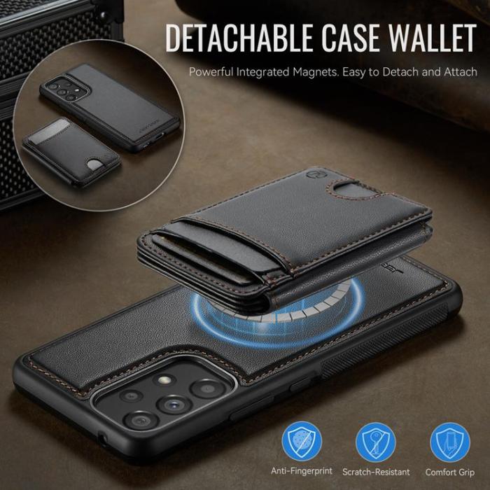 OEM - JEEHOOD Samsung Galaxy A53 5G Mobilskal Konstläder - Svart