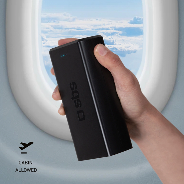 SBS - SBS Powerbank 2xUSB-C/2xUSB-A 30000 mAh - Svart