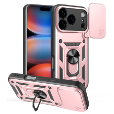 Amorus - AMORUS iPhone 17 Pro Max Mobilskal Kameralinsreglage - Roséguld