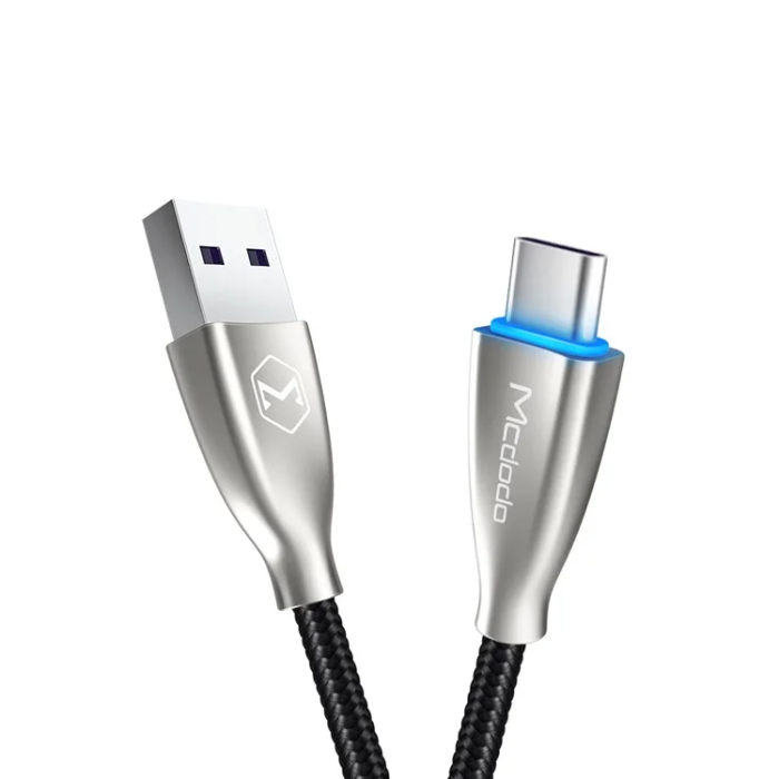 MCDODO - MCDODO USB-A - USB-C 5A Kabel 1m CA-542 - Svart