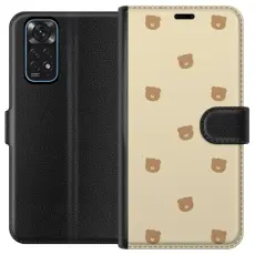 Gustaf - Pl&aring;nboksfodral till Xiaomi Redmi Note 11 med Bj&ouml;rnm&ouml;nster