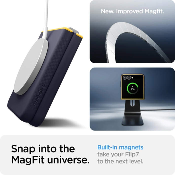 Spigen - Spigen Galaxy Z Flip 7 Mobilskal Magsafe Nano Pop - Marinblå