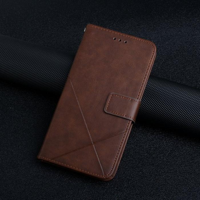 OEM - Plånboksfodral för Samsung Galaxy S26 Plus Konstläder med handledsrem - Brun