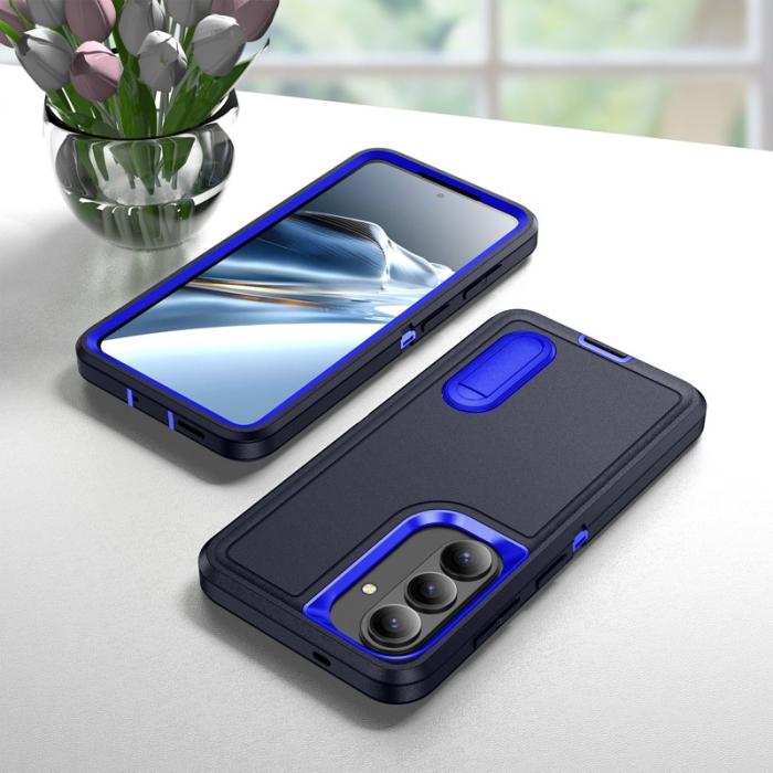 OEM - Mobilskal för Samsung Galaxy S26 PC + Silikon Anti-Drop Kickstand - Svart