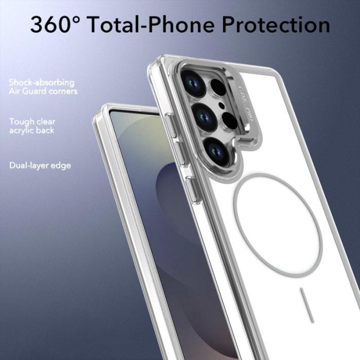 OEM - Mobilskal för Samsung Galaxy S26 Ultra Magnetiskt Kickstand TPU - Vit