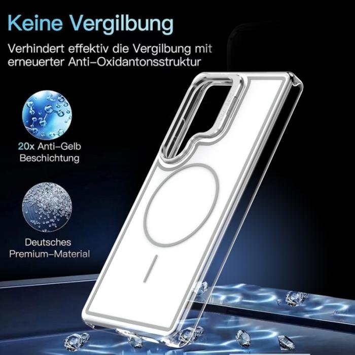 OEM - Mobilskal för Samsung Galaxy S26 Ultra Magnetiskt Kickstand TPU - Vit