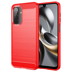 A-One Brand - Galaxy A17/A26 Mobilskal Carbon Fiber Brushed - Röd