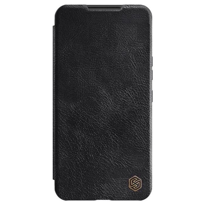 Nillkin - Nillkin Galaxy S22 Plus Plånboksfodral Qin Läder Pro Holster Flip - Svart