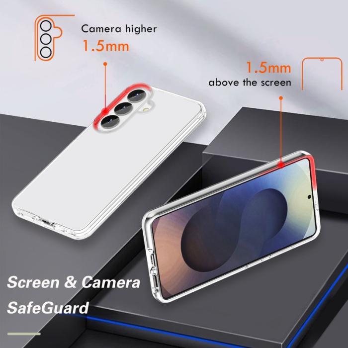 OEM - Mobilskal för Samsung Galaxy S26 Plus PC + TPU Stöttålig - Transparent