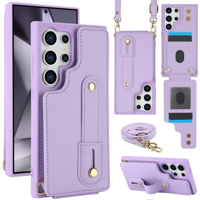 OEM - Mobilskal för Samsung Galaxy S26 Ultra Kickstand Kortfack TPU - Lila