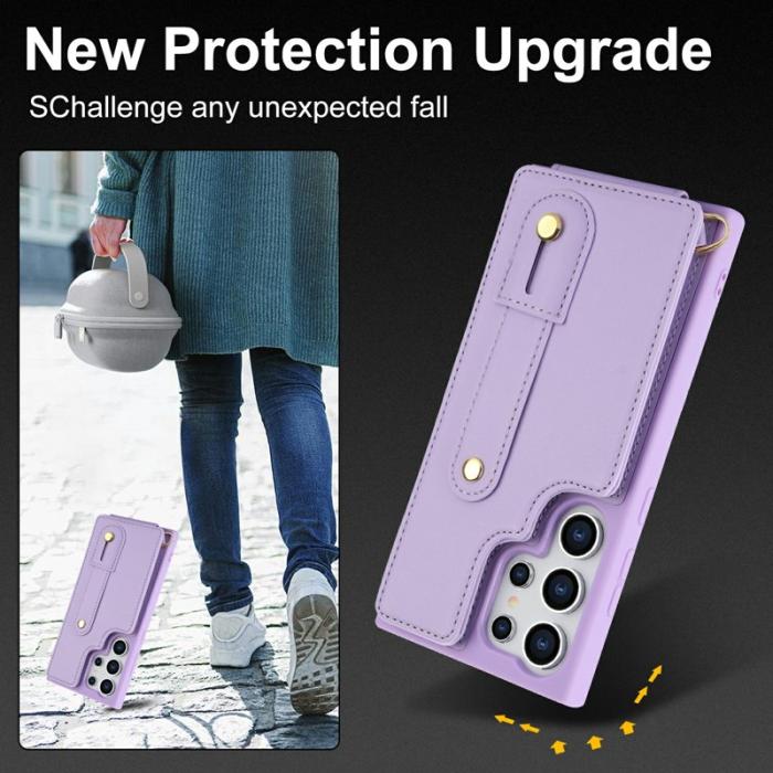 OEM - Mobilskal för Samsung Galaxy S26 Ultra Kickstand Kortfack TPU - Lila