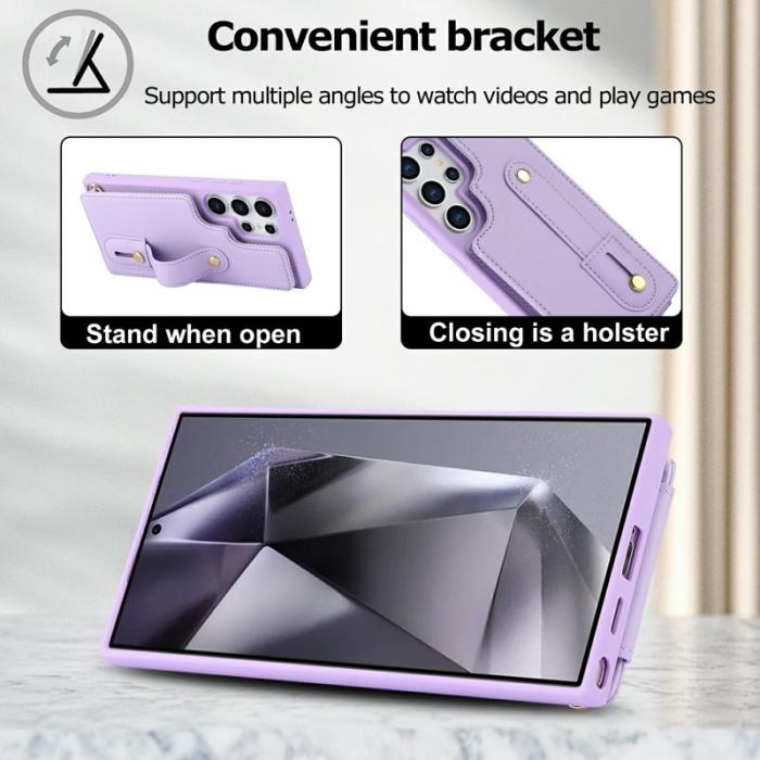 OEM - Mobilskal för Samsung Galaxy S26 Ultra Kickstand Kortfack TPU - Lila