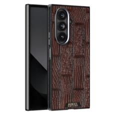 ABEEL - ABEEL Mobilskal till Samsung Galaxy Z Fold7 5G MagSafe &Auml;kta L&auml;der Brun