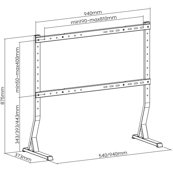 LogiLink - Logilink Bordsstativ för TV 45