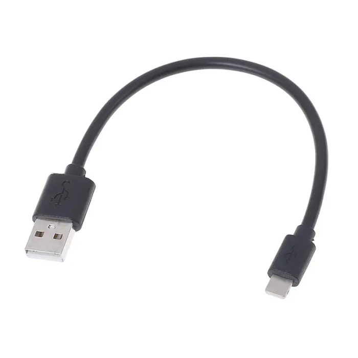SiGN - SiGN USB-A till Lightning Kabel 12W 0.25m - Svart