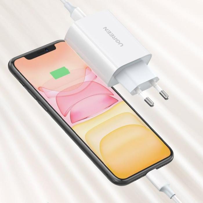 UTGATT1 - Ugreen Travel Väggladdare USB-C 30 W - Vit