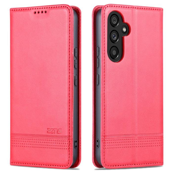 AZNS - AZNS Samsung Galaxy A35 5G Plånboksfodral i Konstläder - Röd