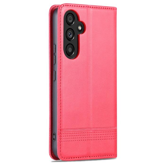 AZNS - AZNS Samsung Galaxy A35 5G Plånboksfodral i Konstläder - Röd