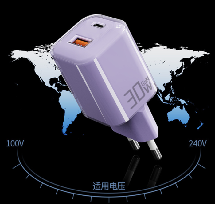 A-One Brand - Snabbladdare 33W USB-C - USB-A EU PD Nano