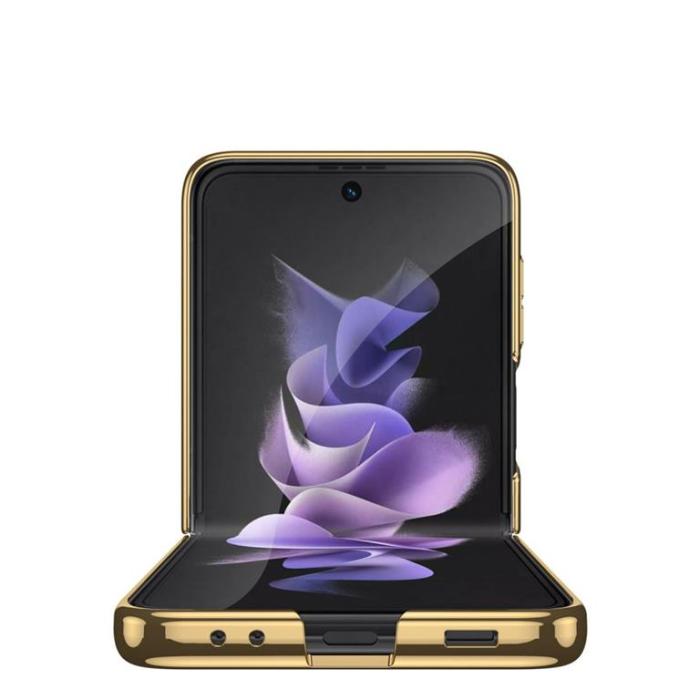 UTGATT1 - Galaxy Z Flip 4 Skal Mood Ring - Rosa/Guld