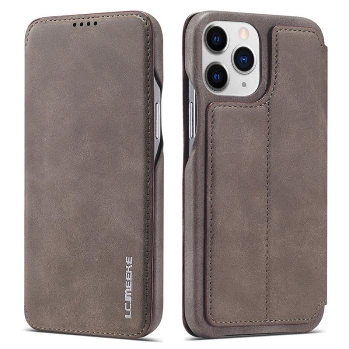 LC.imeeke - LC.IMEEKE iPhone 13 Pro Fodral i Vintage KonstLäder - Brun