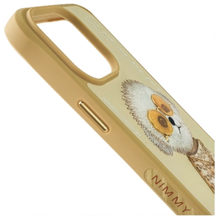 NIMMY - Nimmy iPhone 15 Pro Max Mobilskal Glasses Cool Dog - Khaki