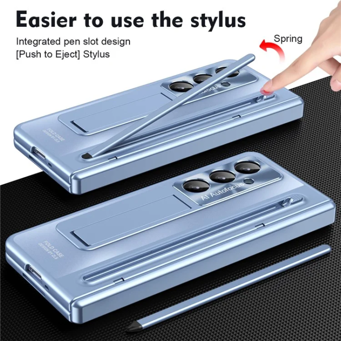 A-One Brand - Galaxy Z Fold 7 Mobilskal med Skärmskydd och Stylus Hinge