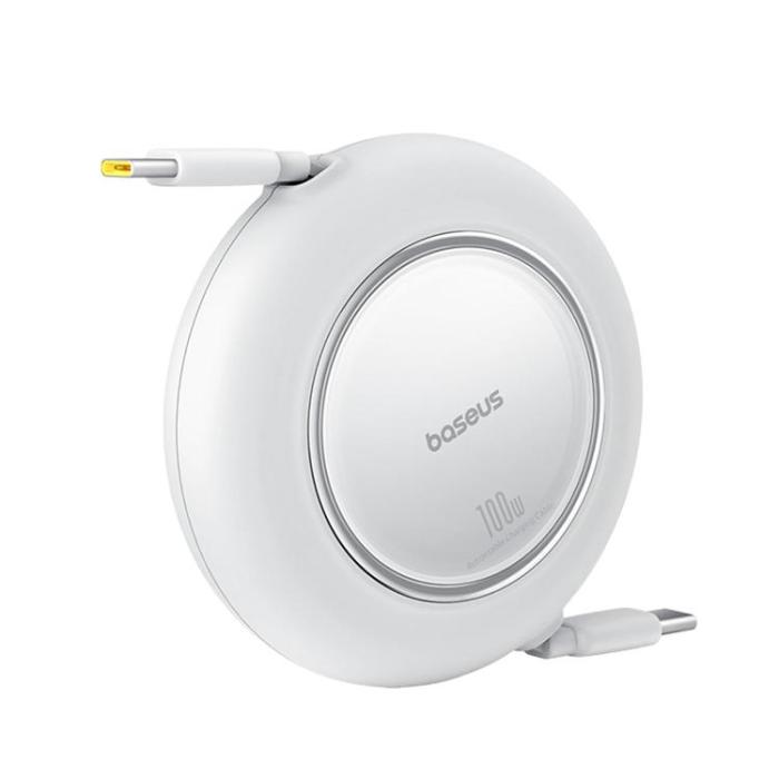 BASEUS - Baseus Infällbar USB-C till USB-C 100W Kabel 2m Free2Pull Mini