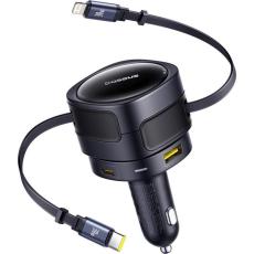 BASEUS - Baseus PD Billaddare 90W USB-C - USB-A - Svart