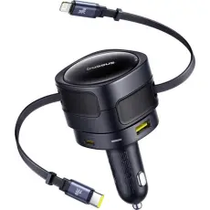 BASEUS - Baseus PD Billaddare 90W USB-C - USB-A - Svart