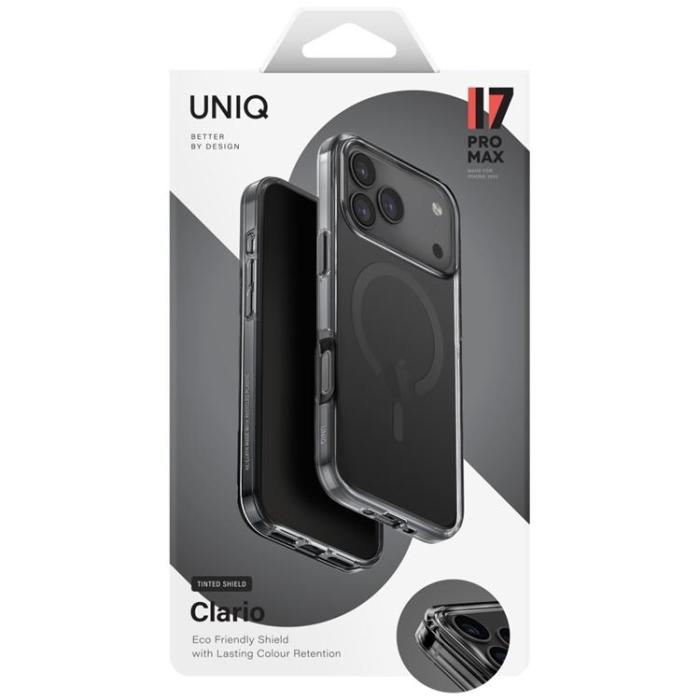 UNIQ - UNIQ iPhone 17 Pro Max Mobilskal MagSafe Clario - Svart