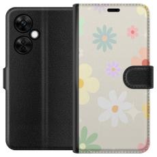iSecrets - Plånboksfodral till OnePlus Nord CE3 med fejdande blommor