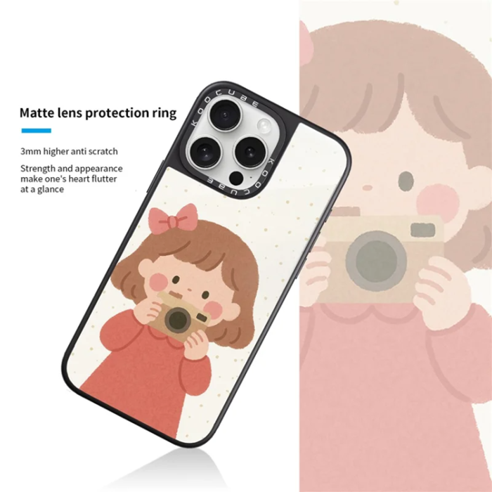 A-One Brand - iPhone 15 Pro Max Mobilskal MagSafe Aluminium Silikon