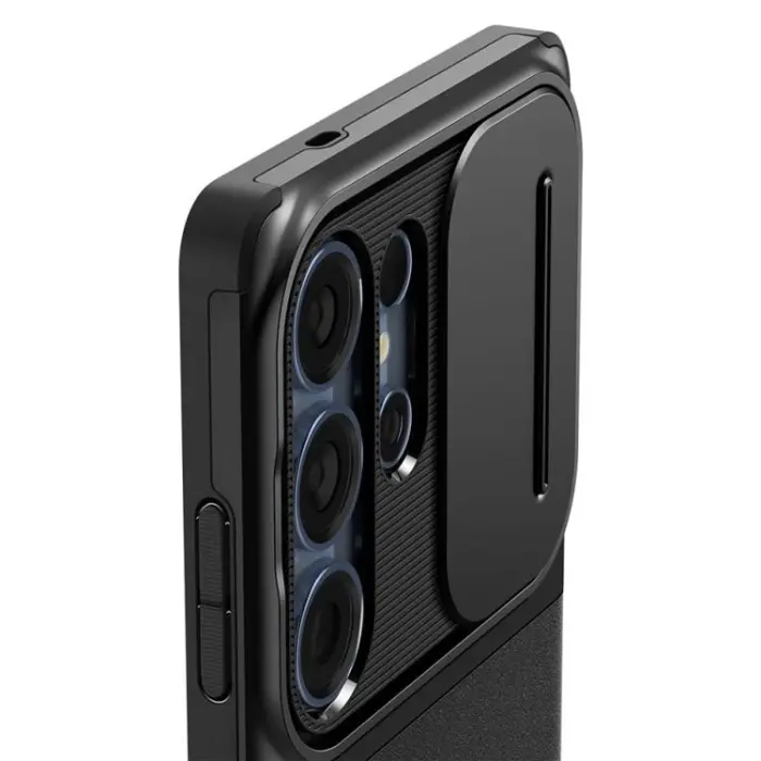 Spigen - Spigen Galaxy S25 Ultra Mobilskal Optik Armor - Svart