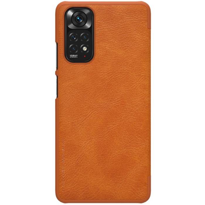 UTGATT1 - Nillkin Xiaomi Redmi Note 11/11S Fodral Qin Läder Holster - Brun